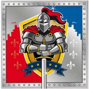 Folat Nowy serwetki Ritter & herb, 20 szt., 33 x 33 cm - Kinder party - miniaturka - grafika 2