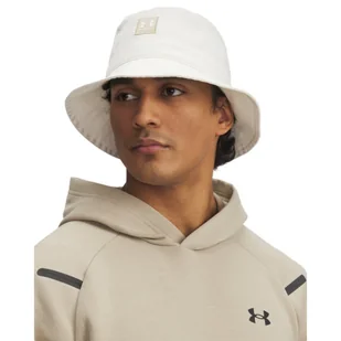 Męski kapelusz Under Armour Men\'s UA Branded Bucket - biały - Czapki męskie - miniaturka - grafika 1