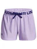 Spodenki damskie - Under Armour Szorty sportowe Play Up Solid Shorts 1363372 Różowy Regular Fit - miniaturka - grafika 1