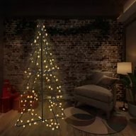 Oświetlenie świąteczne - vidaXL Ozdoba świąteczna w kształcie choinki, 240 LED, 115x150 cm - miniaturka - grafika 1