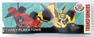 St. Majewski St Majewski FARBY PLAKATOWE 12 KOLORÓW 20 ML TRANSFORMERS 3+ - Przybory szkolne - miniaturka - grafika 1