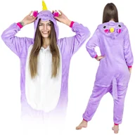 Stroje karnawałowe - Jednorożec Kigurumi Onesie Dres Piżama Kombinezon Jednorożec Kigurumi Onesie Dres Piżama Kombinezon L - miniaturka - grafika 1
