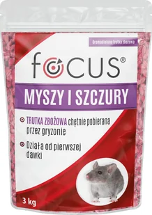 Focus Focus trutka zbożowa na myszy i szczury 3kg - Zwalczanie i odstraszanie szkodników - miniaturka - grafika 1