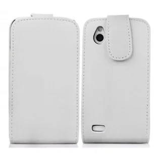 Etui Cadorabo do HTC DESIRE X w kolorze POLAR WHITE Etui na telefon komórkowy z klapką wykonane z gładkiej sztucznej skóry Etui ochronne Etui z klapką w stylu książki - Etui i futerały do telefonów - miniaturka - grafika 1