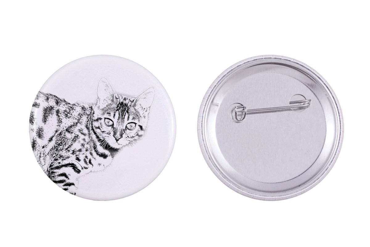 Bengalski - ozdoba plecaka, personalizowana przypinka, idealny gadżet dla miłośników zwierząt marki Art-Dog