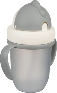 Canpol Kubek szary ze składaną rurką 210ml 9m+ Canpol - Kubki dla dzieci - miniaturka - grafika 1