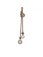 Lampy sufitowe - Leuchten Direkt 15482-18 - Żyrandol na lince ROPE 2xE27/60W/230V - miniaturka - grafika 1
