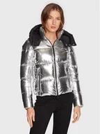 Kurtki damskie - RefrigiWear Kurtka zimowa Maggy W12500 NY0188 Srebrny Slim Fit - miniaturka - grafika 1