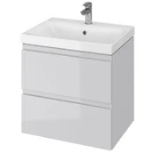 Szafki łazienkowe - Cersanit Moduo szafka 60 cm podumywalkowa szara S590-009-ECO - miniaturka - grafika 1