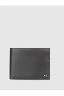 Portfel ze skóry z aplikacją z logo - Tommy Hilfiger - Portfele - miniaturka - grafika 1