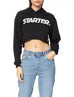 Bluzy damskie - STARTER BLACK LABEL Damska bluza z kapturem dla pań, czarny, M - miniaturka - grafika 1