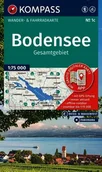 Przewodniki - Jezioro Bodeńskie Bodensee Gesamtgebiet Mapa Wodoodporna 1C Kompass 2025 - miniaturka - grafika 1