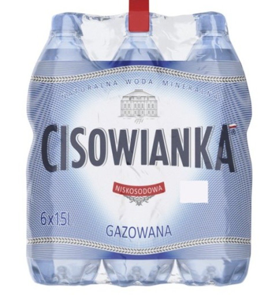 Cisowianka Naturalna woda mineralna gazowana niskosodowa 1,5 l
