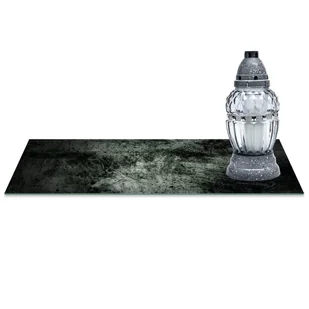 SZKLANA PODSTAWKA POD ZNICZE z dedykacją 60x20cm Beton 32c - Lampiony i znicze - miniaturka - grafika 1