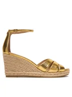 Espadryle damskie - LAUREN RALPH LAUREN Espadryle Nellie 802P04434001 Złoty - miniaturka - grafika 1