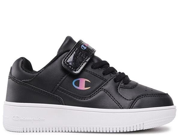 Buty dziecięce Champion S32491KK006 REBOUND LOW G PS Czarne