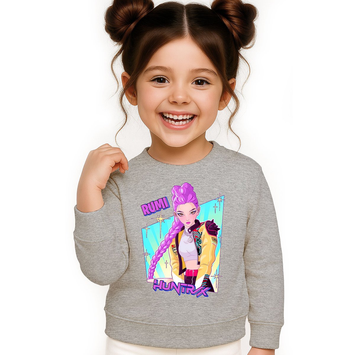 BLUZA DZIECIĘCA HUNTRIX RUMI KPOP 134-140 BAWEŁNIANA JAKOŚĆ