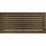 Akcesoria kominkowe - Kratki.pl KRATKA KOMINKOWA FRESH CZARNO-ZŁOTA 170X370 MM 37CZ/FRESH - miniaturka - grafika 1