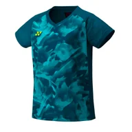 Koszulki sportowe damskie - Koszulka damska Yonex Women's Crew Neck Shirt YW0033 Blue Green L - miniaturka - grafika 1