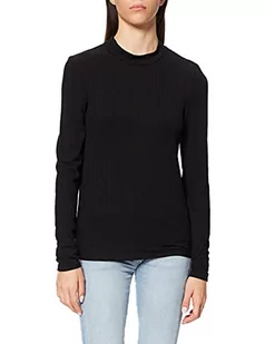 Pieces Damski sweter Pckylie Ls z dekoltem w kształcie litery T Noos, Czarny, M - Swetry damskie - miniaturka - grafika 1