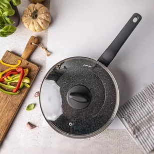 PATELNIA MARMURKOWA Z POKRYWĄ KLAUSBERG 24cm KB-7666 - Patelnie - miniaturka - grafika 3