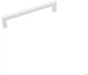 Uchwyt meblowy podłużny 0143 128 Biały matowy - Zawiasy, okucia i inne akcesoria - miniaturka - grafika 1