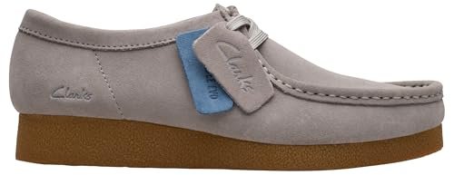 Clarks Damskie trampki WallabeeEVO, ciemnoszare Sde, 40 EU, Ciemnoszary Sde, 42 EU
