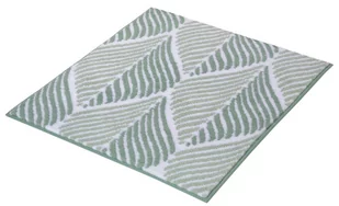 Kleine Wolke Leaf Dywan kąpielowy zielony 50x 60 cm - Dywaniki łazienkowe - miniaturka - grafika 1