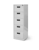 Szafki BHP - Szafa kartotekowa Sara: szara 46x163 cm (810), na dokumenty, do małego bura, z szufladami - miniaturka - grafika 1