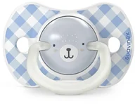Smoczki uspokajające - Suavinex 309098-SMOCZEK FIZJOLOGICZNY SX PRO 0-6M 2SZT ŚWIECĄCY NIEBIESKI WILD&FREE - miniaturka - grafika 1