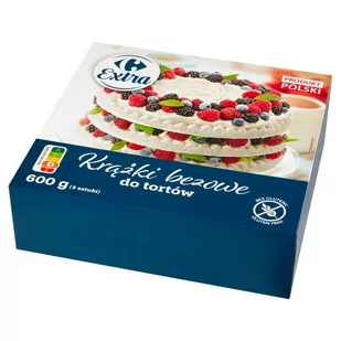 Carrefour Extra Krążki bezowe do tortów 600 g (3 sztuki) - Dodatki do ciast w proszku - miniaturka - grafika 1