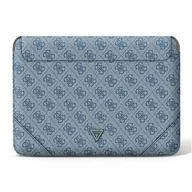 Torby na laptopy - Guess Sleeve GUCS14P4TB 13/14" niebieski /blue 4G Uptown Triangle logo GUE001833-0 - miniaturka - grafika 1