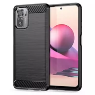 Etui i futerały do telefonów - Tech-Protect Etui TPUCarbon do Xiaomi Poco M5S/Redmi Note 10/10S Czarny - miniaturka - grafika 1