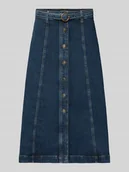 Spódnice - Spódnica midi z listwą guzikową model ‘Risa’ - miniaturka - grafika 1