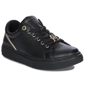Sneakersy damskie - Tommy Hilfiger Sneakersy Damskie Black-38 - miniaturka - grafika 1