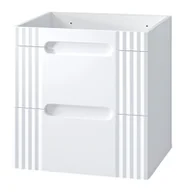 Szafki łazienkowe - Biała szafka pod umywalkę nablatową 60 cm A3-D44 - miniaturka - grafika 1