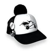 Czapki dla dzieci - Czapka z daszkiem Pom Pom Cap Auto - miniaturka - grafika 1