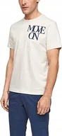 Koszulki męskie - s.Oliver t-shirt męski beżowy XL/42 - miniaturka - grafika 1
