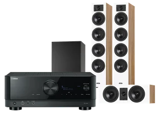 Kino domowe Yamaha RX-V6A (czarny) + Diva 6 + 7 (dąb) + BASSO 880 (czarny) - Kino domowe - miniaturka - grafika 1
