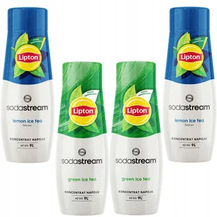 Sodastream syrop do wody 2x Lipton Lemon +2x Green - Syropy i koncentraty owocowe - miniaturka - grafika 1