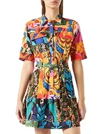 Sukienki - Desigual Damska sukienka Vest_avinyon Casual, wielokolorowy, XS - miniaturka - grafika 1