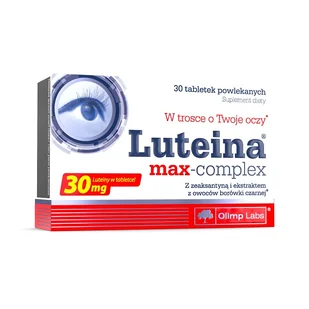 Olimp LUTEINA MAX COMPLEX 30 szt. - Wzrok i słuch - miniaturka - grafika 1