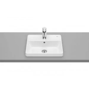 Roca A3270Y9S00 GAP Umywalka blatowa prostok$634tna 42x39 cm z otworem na bateri$635 z przelewem Supraglaze$636 - Umywalki - miniaturka - grafika 1