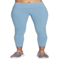 Legginsy - Skechers Legginsy damskie, Blue Gray, S - miniaturka - grafika 1