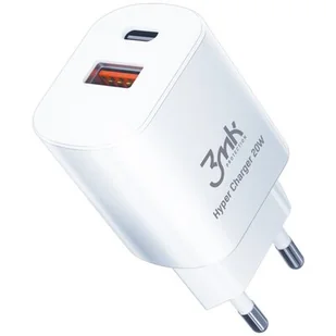 3MK Ładowarka sieciowa Hyper Charger 20W Biały - Ładowarki do telefonów 3MK Ładowarka sieciowa Hyper Charger 20W Biały - Ładowarki do telefonów - miniaturka - grafika 1