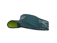 Czapki i chusty sportowe damskie - COMPRESSPORT Daszek Visor Ultralight BORN TO SWIM BIKE RUN 2019 zielony - miniaturka - grafika 1