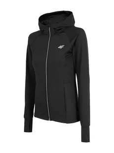 4F Bluza funkcyjna w kolorze czarnym - Kurtki i kamizelki sportowe damskie - miniaturka - grafika 1