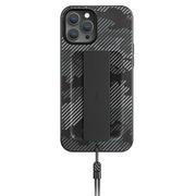 Etui i futerały do telefonów - Uniq etui Heldro iPhone 12 Pro Max 6,7" czarny moro/charcoal camo Antimicrobial - miniaturka - grafika 1