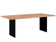 Stoły - Stół loftowy dębowy 90x160 cm Kent dąb matowy - miniaturka - grafika 1