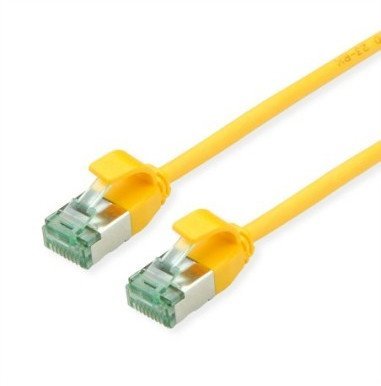 Digitus ROLINE RM U/FTP DataCenter Patch Cord Cat.6A Class EA, wąski, żółty, 0,15 m 21.45.3320
